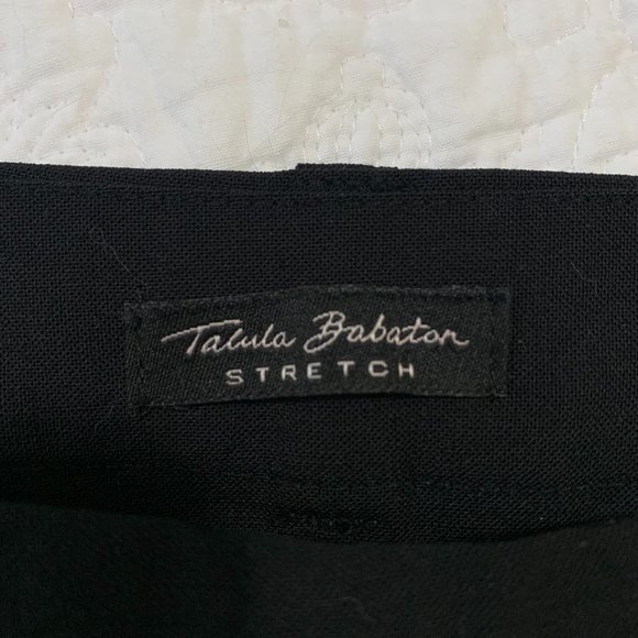 Talula Babaton Cropped Flare Trouser in Black - Picture 4 of 4